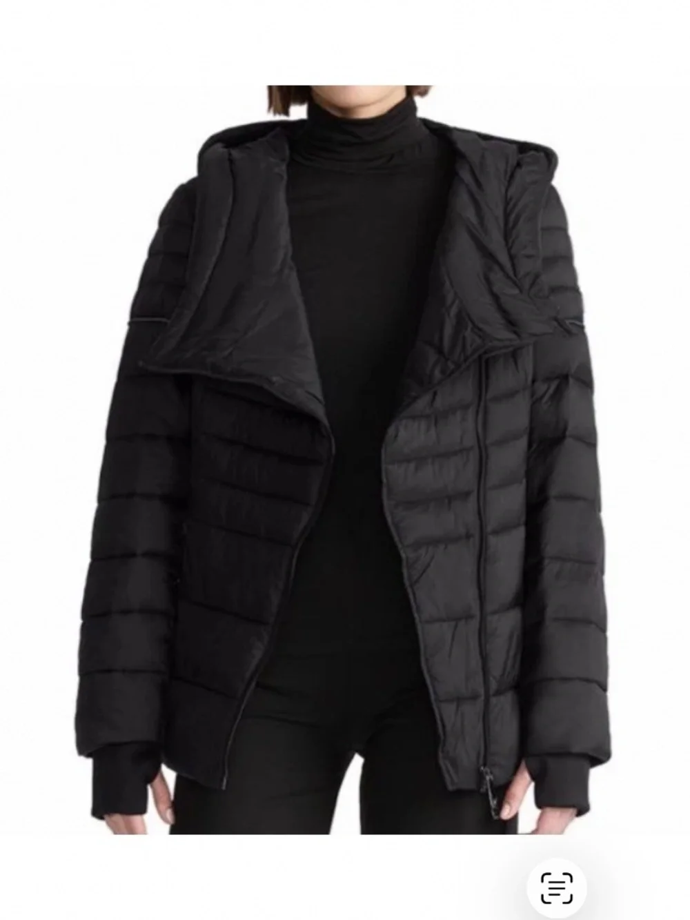 TUMI Women’s Quilted Midweight Puffer Coat Black Size XL - NWT